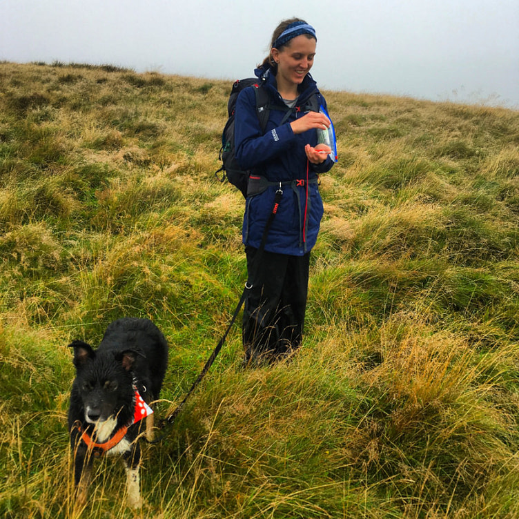 Woman Navigating with dog